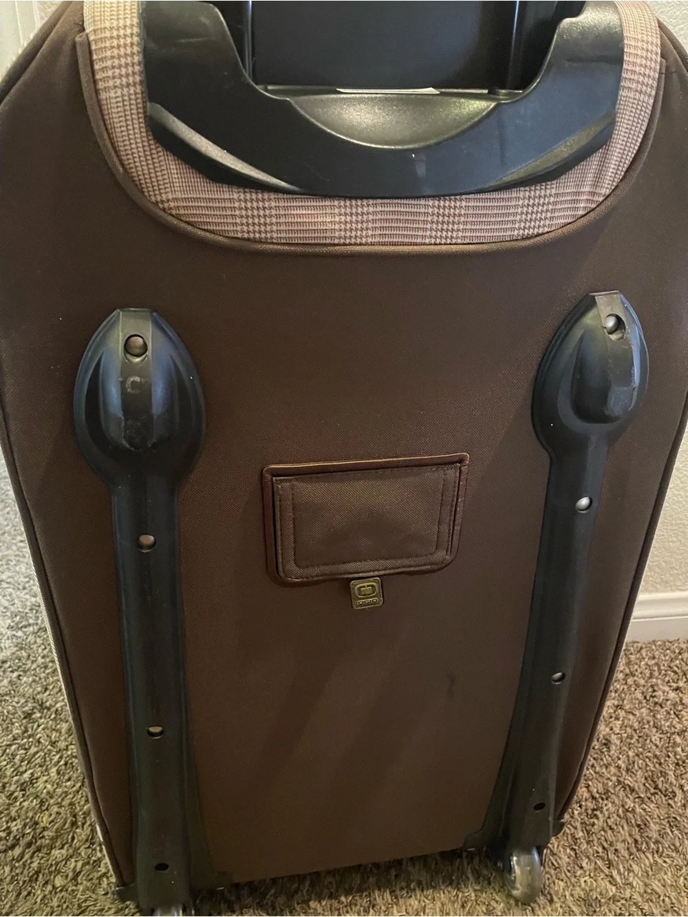 OGIO Men’s Tan and Brown houndstooth Travel Luggage